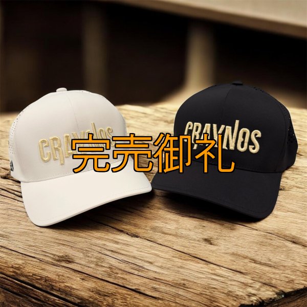 画像1: ★送料無料★CRAYNOS 横ロゴ  3D刺繍/カーブメッシュ ストレッチCAP (1)