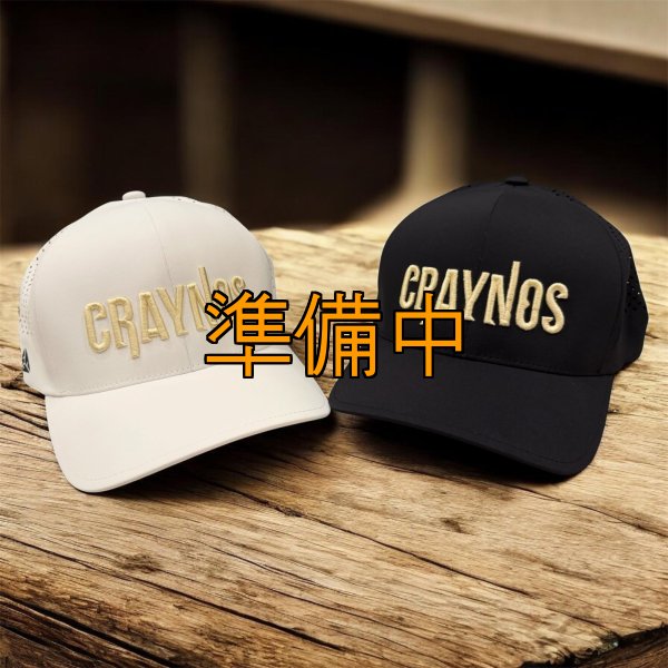 画像1: ★送料無料★CRAYNOS 横ロゴ  3D刺繍/カーブメッシュ ストレッチCAP (1)