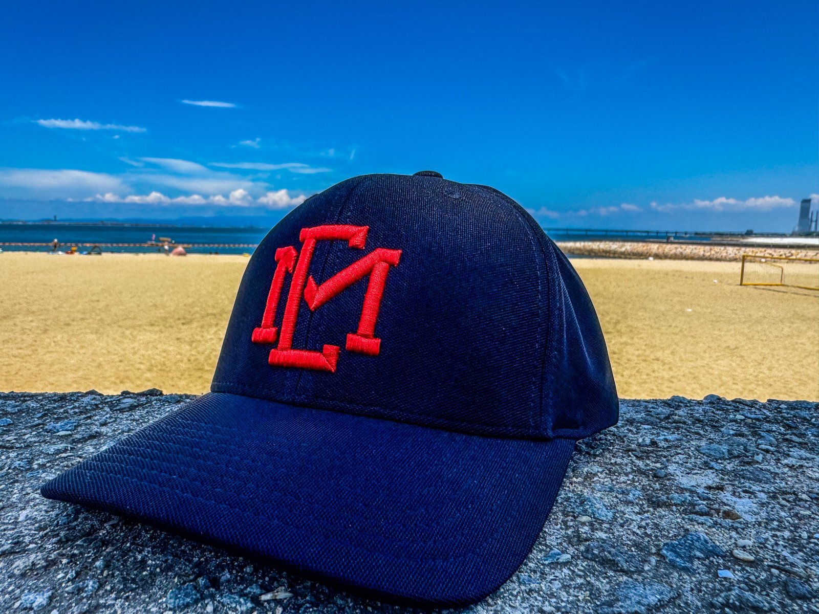 ☆送料無料☆EMクロス3D刺繍ストレッチ/カーブCAP - 大阪