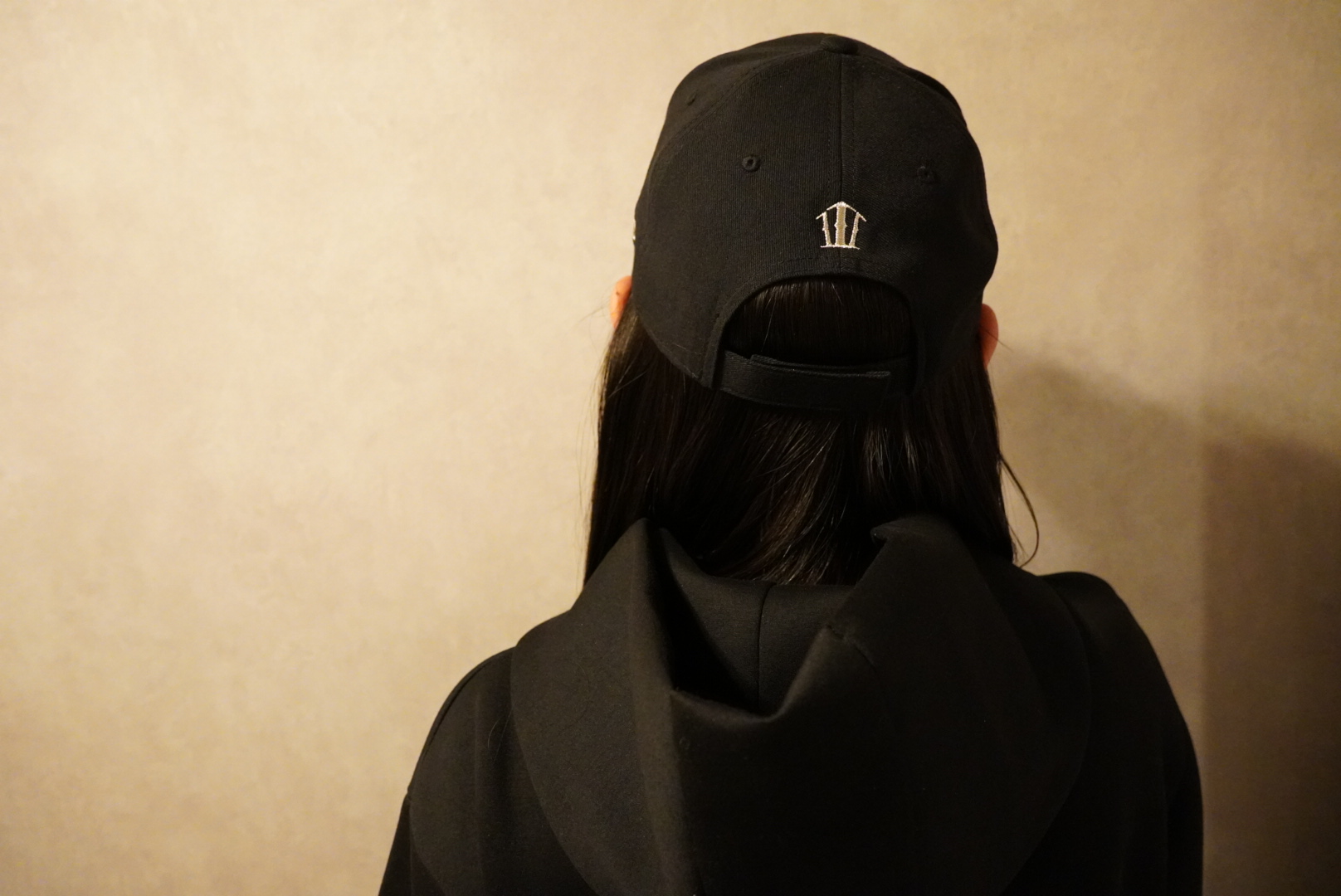 にょみ　Brook 魚刺繍パッチ付き黒キャップ にょみ様専用 Brook 魚刺繍パッチ付き黒キャップ